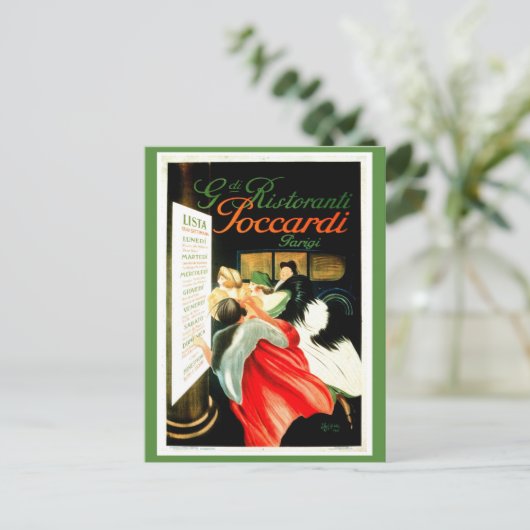  restaurant Leonetto Cappiello Briefkaart (Staand voorkant)