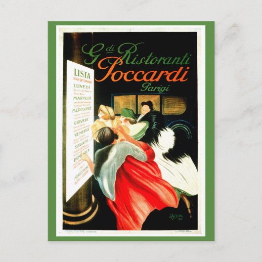  restaurant Leonetto Cappiello Briefkaart (Voorkant)