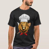 Restaurant Lion Chef Culinary Kitchen Cooking  Wil T-shirt (Voorkant)