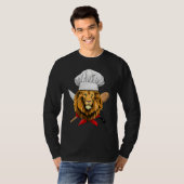 Restaurant Lion Chef Culinary Kitchen Cooking  Wil T-shirt (Voorkant volledig)
