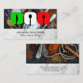 Restaurant Logo | culinaire kunsten | specerijen Visitekaartje (Voorkant / Achterkant)