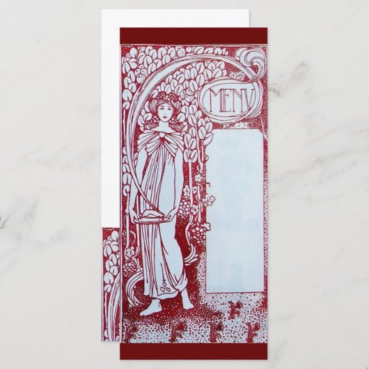 RESTAURANT MENU 2 RACKKAART (Voorkant / Achterkant)