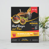 Restaurant Menu Flyer Sjabloon (Staand voorkant)