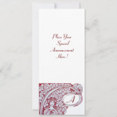 RESTAURANT MENU INITIALEN ,diner, brunch Kaart (Achterkant)