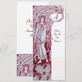 RESTAURANT MENU MONOGRAM, diner, brunch Kaart (Voorkant / Achterkant)