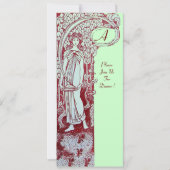 RESTAURANT MENU MONOGRAM Green Brown Dinner, Brunc Kaart (Voorkant)