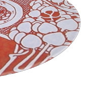 RESTAURANT MENU MONOGRAM Rood Wit Diner, Brunch Snijplank (Hoek)