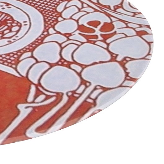 RESTAURANT MENU MONOGRAM Rood Wit Diner, Brunch Snijplank (Hoek)