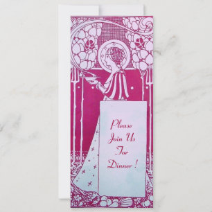 RESTAURANT MENU MONOGRAM Roze Witte Diner,Brunch Kaart