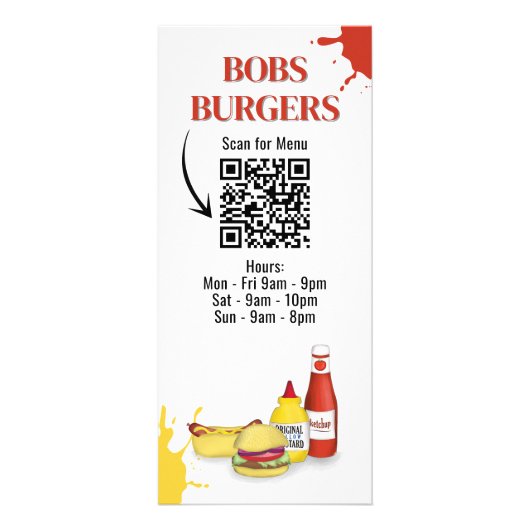 Restaurant Menu QR Code Aangepast (Voorkant)