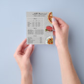 Restaurant Menufolder Flyer | Printklaar ontwerp (Hand)