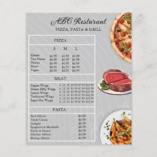 Restaurant Menufolder Flyer   Printklaar ontwerp
