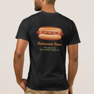 Restaurant met snelle hotdogmaaltijden Aangepast l T-shirt