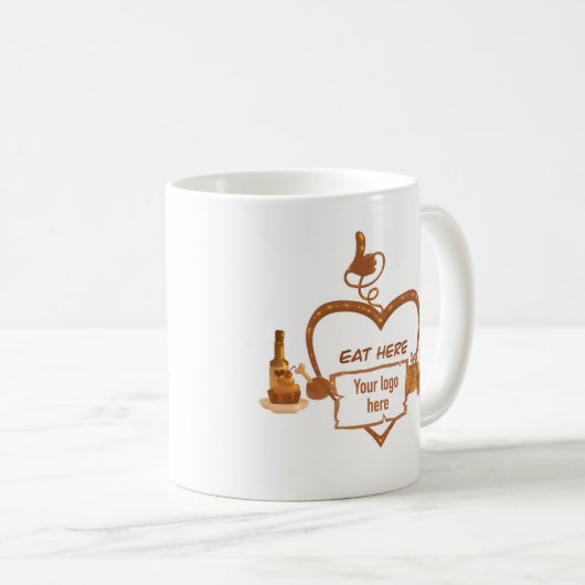 Restaurant mok uw logo hier (Voorkant rechts)