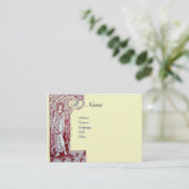 RESTAURANT MONOGRAM 2 VISITEKAARTJE (Staand voorkant)