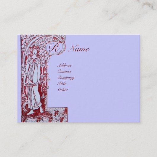 RESTAURANT MONOGRAM 2 VISITEKAARTJE (Voorkant)