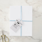 Restaurant naam scan QR menu contactgegevens toevo Cadeaulabel (Met Touw)