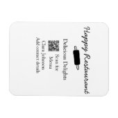 Restaurant naam scan QR menu contactgegevens toevo Magneet (Horizontaal)