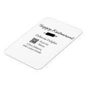 Restaurant naam scan QR menu contactgegevens toevo Magneet (Linkerzijde)