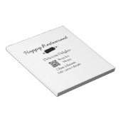 Restaurant naam scan QR menu contactgegevens toevo Notitieblok (Schuin)