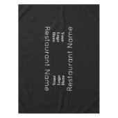 Restaurant Naam Zwart-wit Uw Logo Hier Tafelkleed (Voorkant)