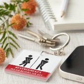 Restaurant of Café of Kantoor of Winkel Restroom Sleutelhanger (Voorkant Rechts)