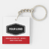 Restaurant of Café of Kantoor of Winkel Restroom Sleutelhanger (Achterkant)