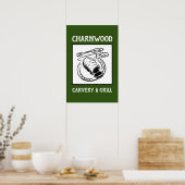 Restaurant of Carvery Sign Board. Poster (Keuken)
