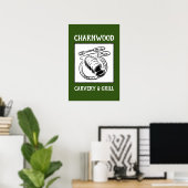 Restaurant of Carvery Sign Board. Poster (Thuiskantoor)