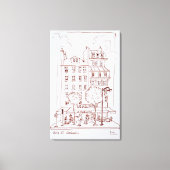 Restaurant op Boulevard | Saint-Germain, Parijs Canvas Afdruk (Voorkant)