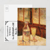 Restaurant Opening, Absinthe van Vincent van Gogh Briefkaart (Voorkant / Achterkant)
