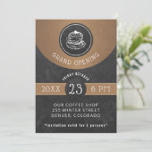 Restaurant Opening elegant  krijtbord Kaart (Staand voorkant)