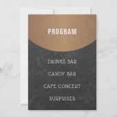 Restaurant Opening elegant  krijtbord Kaart (Achterkant)