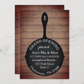 Restaurant Opening Grote Openingszaal Rustic Skill Kaart (Voorkant / Achterkant)