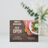 Restaurant Opening | Nu geopend | Direct Mail Briefkaart (Staand voorkant)