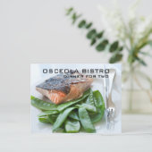 Restaurant Photo Gift Certificate Cards Briefkaart (Staand voorkant)