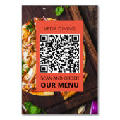 Restaurant Photo Scan Menu Order QR Code Kaart (Voorkant)