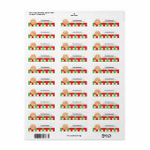 restaurant Pizza Etiket (Full Sheet)