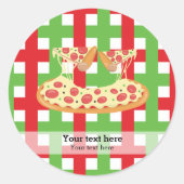 restaurant Pizza Ronde Sticker (Voorkant)