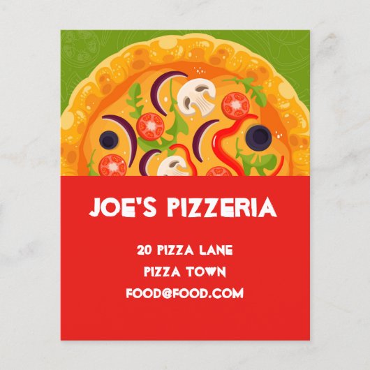 restaurant Pizzeria Pizza Flyer (Voorkant)