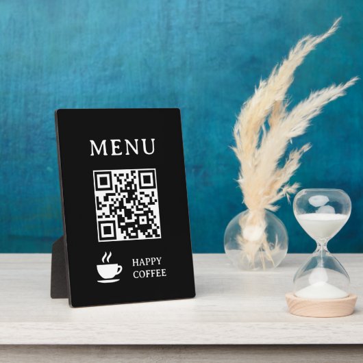 Restaurant QR-code menu | 13 x 18 cm Fotoplaat (Zijkant)