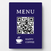 Restaurant QR-code menu | 5" x 7" Fotoplaat (voorkant)