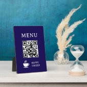 Restaurant QR-code menu | 5" x 7" Fotoplaat (Zijkant)
