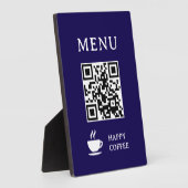 Restaurant QR-code menu | 5" x 7" Fotoplaat (Zijkant)