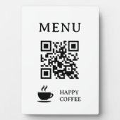 Restaurant QR-code menu | 5" x 7" Fotoplaat (voorkant)