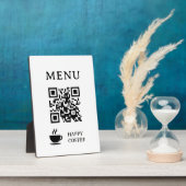 Restaurant QR-code menu | 5" x 7" Fotoplaat (Zijkant)