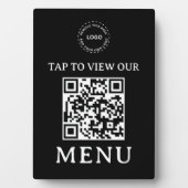 Restaurant QR-code menu | 5" x 7" Plaque Fotoplaat (voorkant)