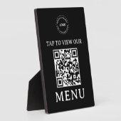 Restaurant QR-code menu | 5" x 7" Plaque Fotoplaat (Zijkant)