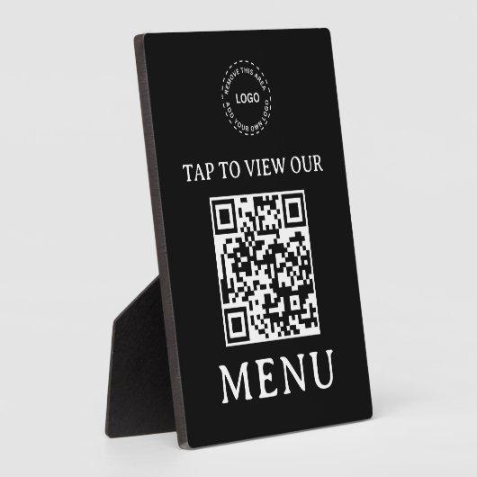 Restaurant QR-code menu | 5" x 7" Plaque Fotoplaat (Zijkant)
