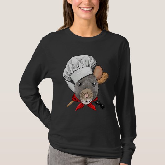 Restaurant Rat Chef Cook Culinary Kitchen Cooking T-shirt (Voorkant)